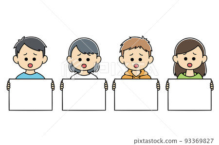 Trouble holding a flip Children boy girl illustration Trouble holding a flip Children boy girl illustration 93369827