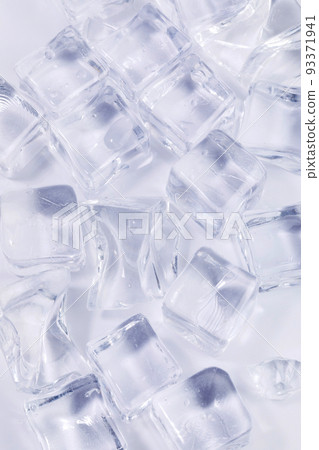 creative summer photo of ice, white background creative summer photo of ice, white background 93371941