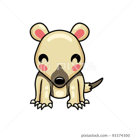 animal, anteater, cartoon 93374300