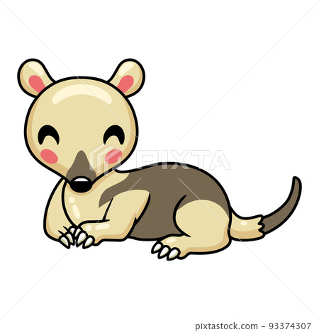 animal, anteater, cartoon 93374307