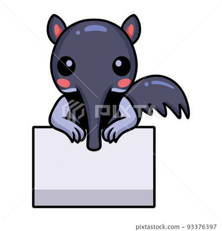 animal, anteater, cartoon 93376397