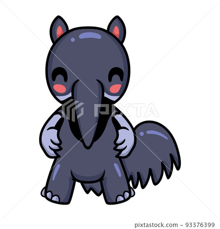animal, anteater, cartoon 93376399