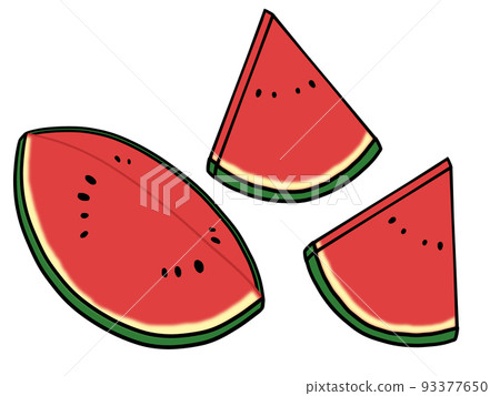 切西瓜的插圖 93377650