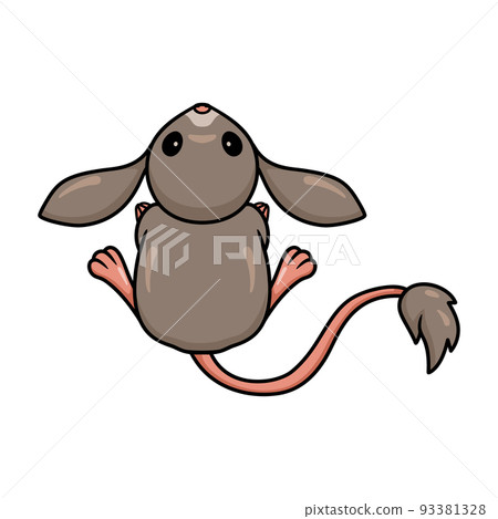 Cute little jerboa cartoon character	 Cute little jerboa cartoon character	 93381328