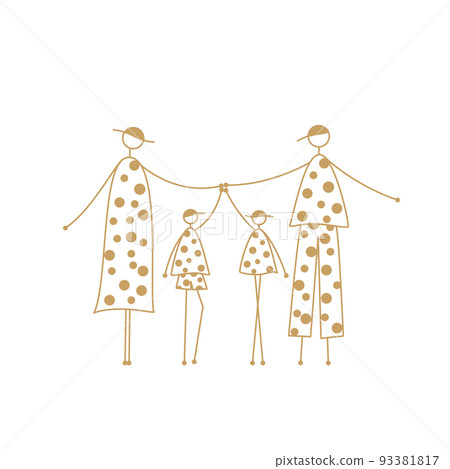 family, vector, vectors - Stock Illustration [93381817] - PIXTA