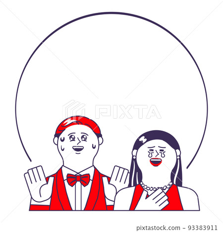 Men and women dressed up to rejoice 93383911