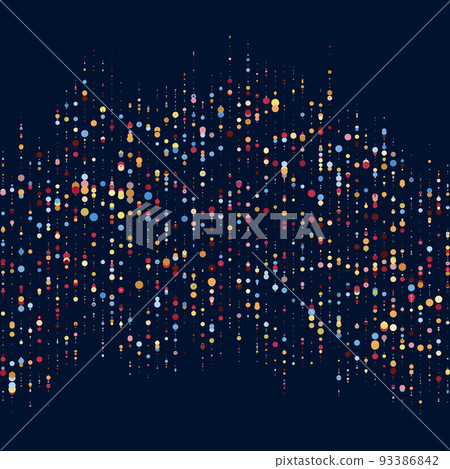 Abstractly arranged dots on blue background. Abstractly arranged dots on blue background. 93386842