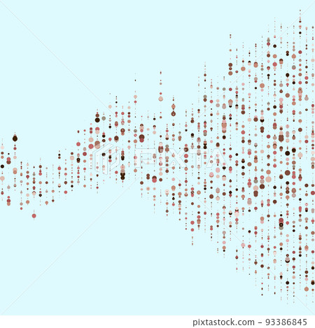 Abstractly arranged dots on blue background. Abstractly arranged dots on blue background. 93386845