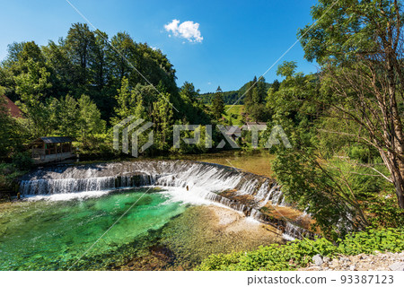 Small Waterfall of the Radovna River - Triglav National Park Slovenia Small Waterfall of the Radovna River - Triglav National Park Slovenia 93387123