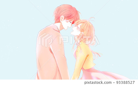 快樂的男人和女人秋天 93388527