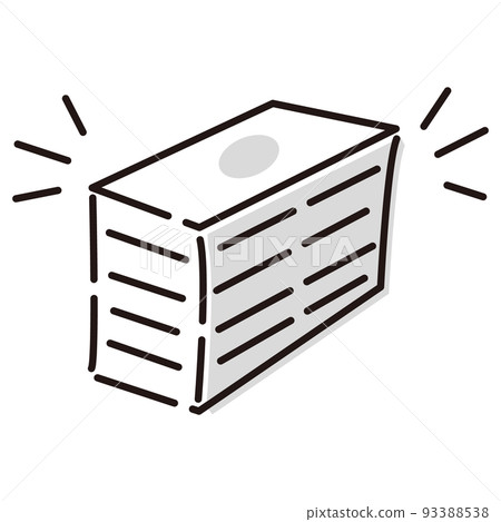 比爾（錢）圖像插圖（黑白） 93388538