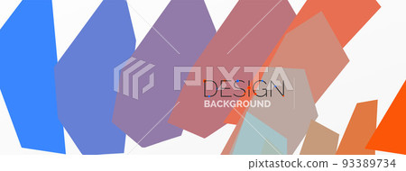 Background colorful shapes template. Wallpaper for concept of AI technology, blockchain, communication, 5G, science, business and technology 93389734