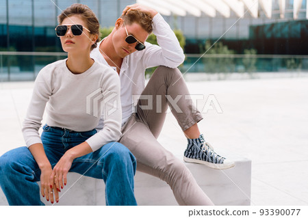 Young couple having problems in their relationship 93390077