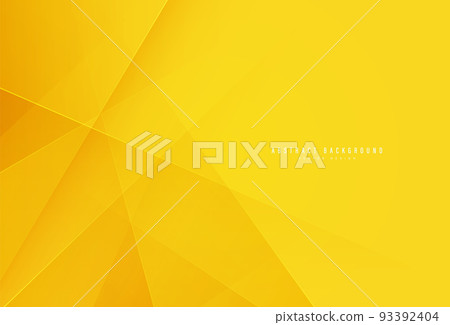 Abstract modern yellow gradient background with dynamic shapes. Geometric diagonal overlay layer. Suit for cover, banner, poster, flyer, brochure, template, website, presentation. Vector illustration 93392404