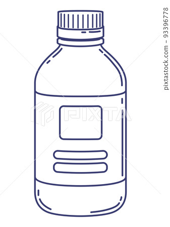 Illustration of medicine bottle. Medical and healthcare item. Illustration of medicine bottle. Medical and healthcare item. 93396778