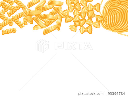 Background with Italian various pasta. Culinary image for menu and restaurants. Background with Italian various pasta. Culinary image for menu and restaurants. 93396784