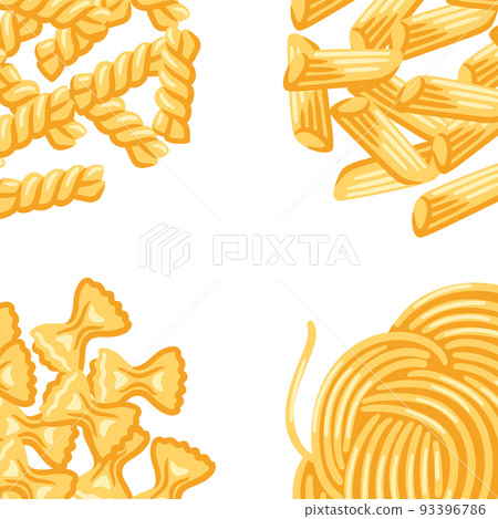 Background with Italian various pasta. Culinary image for menu and restaurants. Background with Italian various pasta. Culinary image for menu and restaurants. 93396786