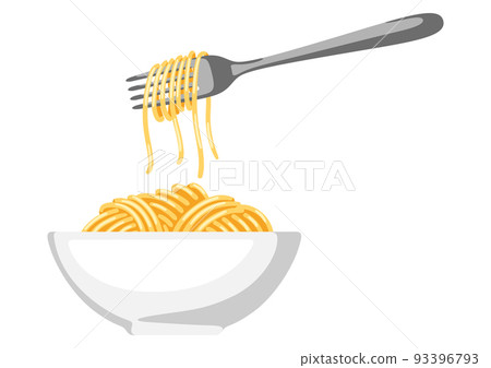 Illustration of Italian pasta spaghetti. Culinary image for menu of restaurants. Illustration of Italian pasta spaghetti. Culinary image for menu of restaurants. 93396793