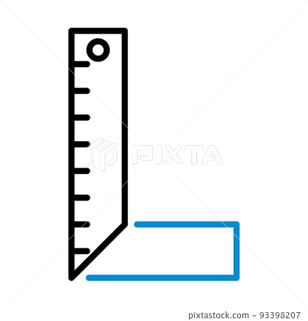 Icon Of Setsquare 93398207