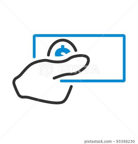 Hand Holding Money Icon 93398230