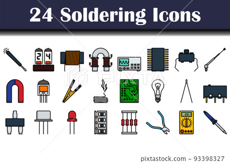 Soldering Icon Set 93398327