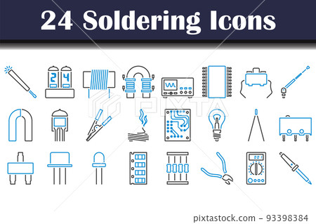 Soldering Icon Set 93398384