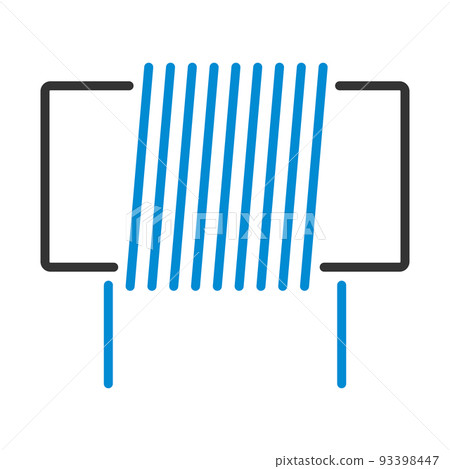 Inductor Coil Icon Inductor Coil Icon 93398447