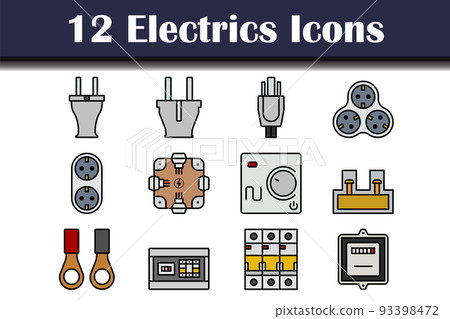 Electrics Icon Set Electrics Icon Set 93398472