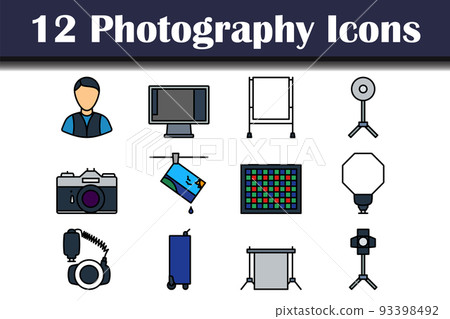 Photography Icon Set - Stock Illustration [93398492] - PIXTA