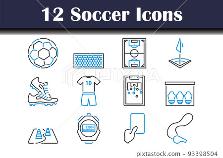 Soccer Icon Set 93398504