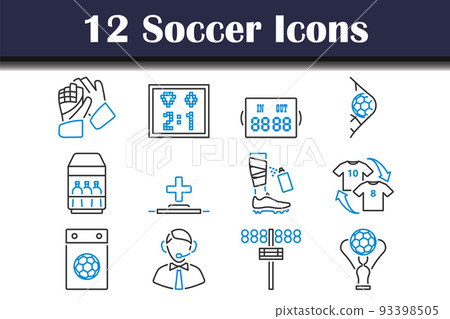 Soccer Icon Set 93398505