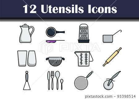Utensils Icon Set 93398514