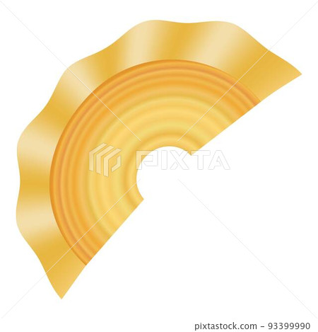 Creste di gallo pasta icon, realistic style Creste di gallo pasta icon, realistic style 93399990