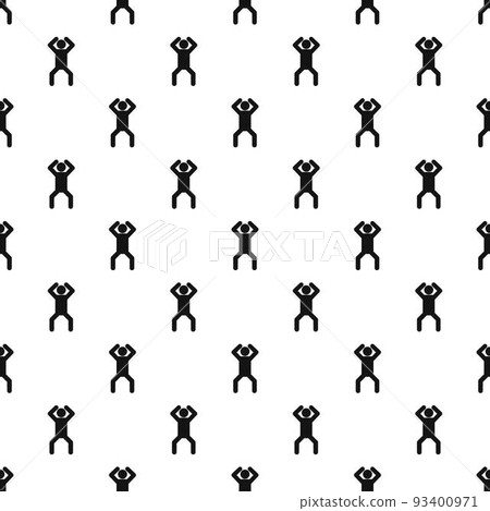 Stick figure stickman pattern vector seamless Stick figure stickman pattern vector seamless 93400971