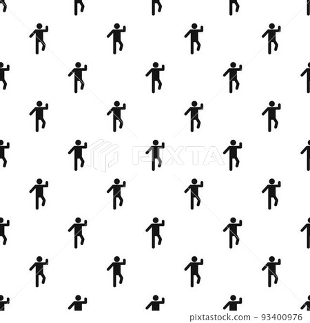 Stick figure stickman pattern vector seamless Stick figure stickman pattern vector seamless 93400976