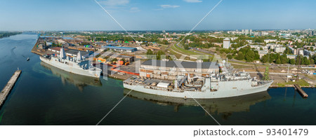 Combat ships of NATO countries in the port of Riga Combat ships of NATO countries in the port of Riga 93401479