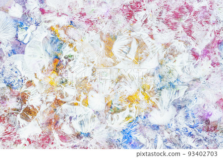 Multicolored watercolor stains, spots. Spring abstract background 93402703