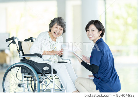 Caregiver, Care Worker, Female Caregiver Granny and Caregiver 93404652