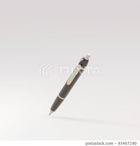 Realistic illustration gold ink pen - vector