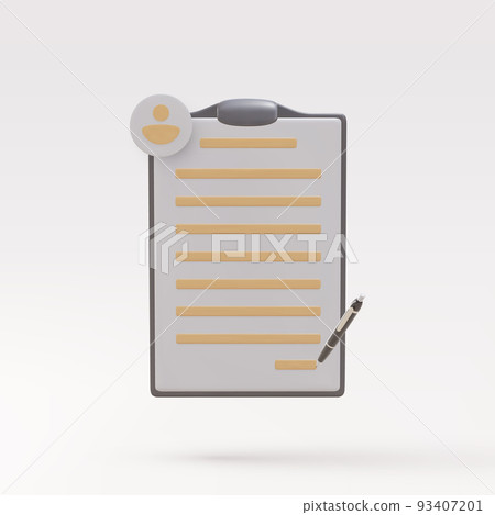 Realistic Copywriting, writing icon. Document and pens. Vector illustration. Realistic Copywriting, writing icon. Document and pens. Vector illustration. 93407201