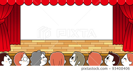 The stage where the audience pays attention 93408406