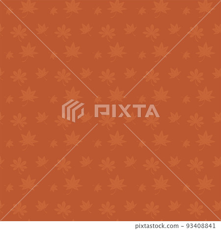 Simple maple silhouette seamless pattern brown 93408841