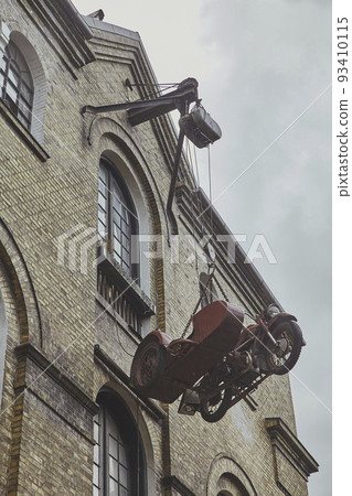 Unusual installation in the free city of Christiania in Copenhagen Unusual installation in the free city of Christiania in Copenhagen 93410115