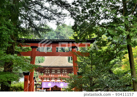 牛津姬神社（從中間的鳥居門到塔門）[和歌山縣伊東郡葛城町上馬野] 93411157