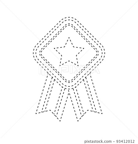 Medal tracing worksheet for kids Medal tracing worksheet for kids 93412012