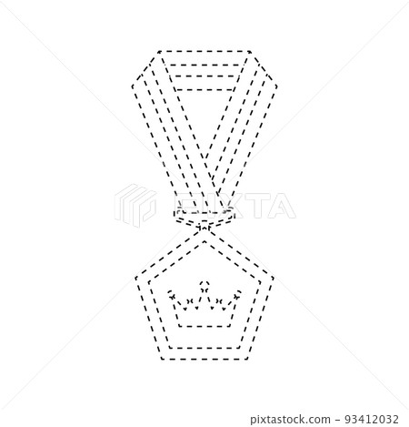 Medal tracing worksheet for kids Medal tracing worksheet for kids 93412032