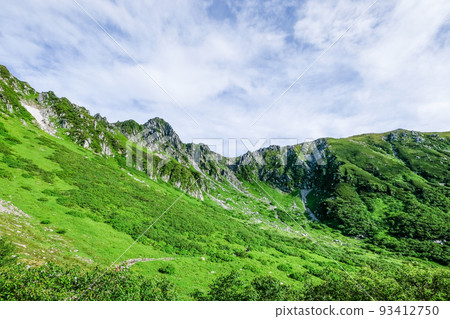 View from Mt. Kisokomagatake, Nagano Prefecture 93412750