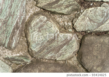 cobblestones in the shape of a heart cobblestones in the shape of a heart 93414825