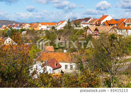 Aerial view of Eger, Hungary 93415213