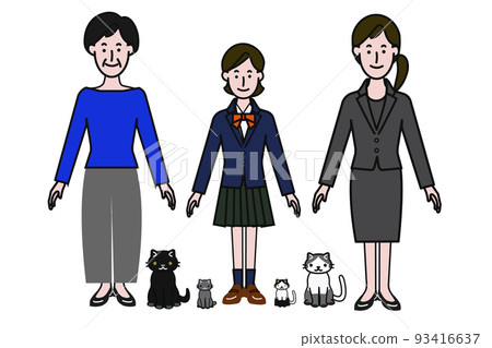 Illustration that expresses the diversity of the family Illustration that expresses the diversity of the family 93416637